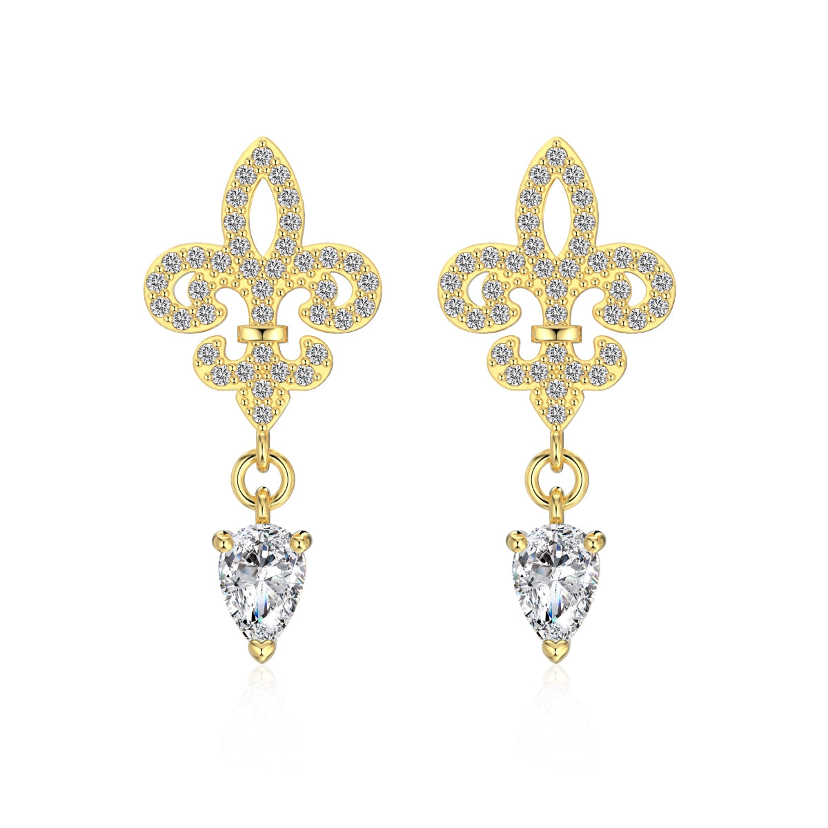 Fleur de Lumière Drop Earrings