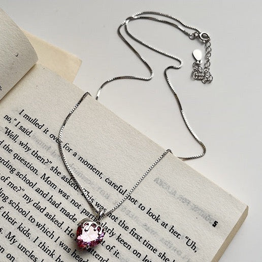 Rose Gold U&I Heart Necklace – GIVA Jewellery