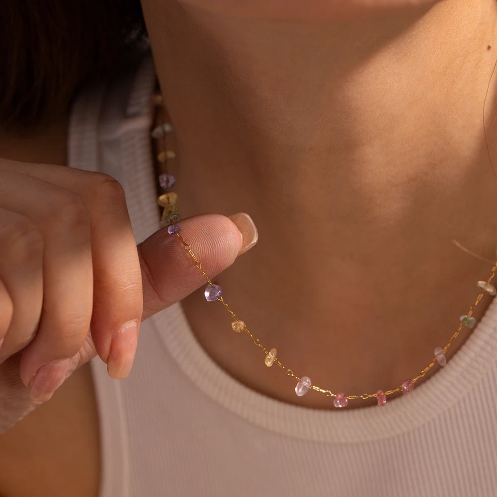 Colored Crystals Necklace